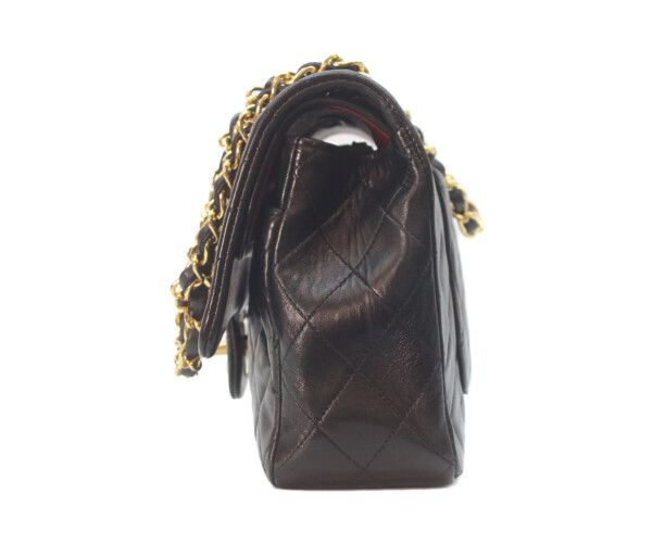 Chanel Black Lamb Gold Double Flap Quilted 25 — view 2