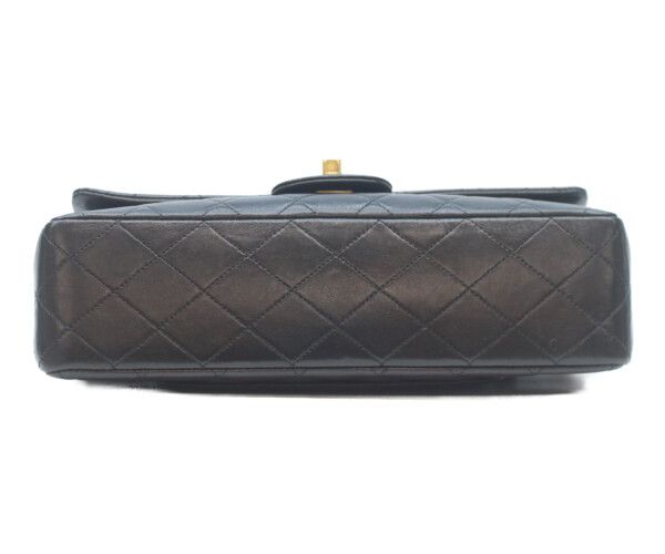 Chanel Black Lamb Gold Double Flap Quilted 25 — view 5
