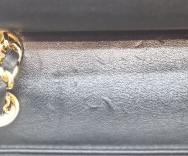 Chanel Black Lamb Gold Double Flap Quilted 25 — view 9