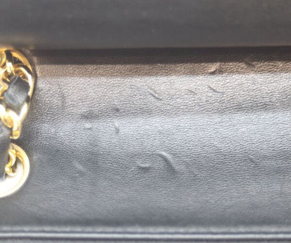 Chanel Black Lamb Gold Double Flap Quilted 25 — view 9