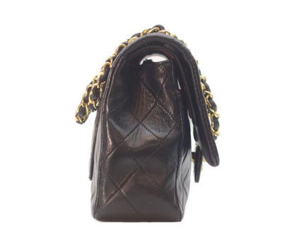 Chanel Black Lamb Gold Double Flap Quilted 25 — view 4