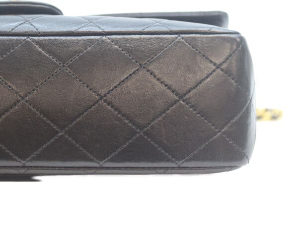 Chanel Black Lamb Gold Double Flap Quilted 25 — view 6
