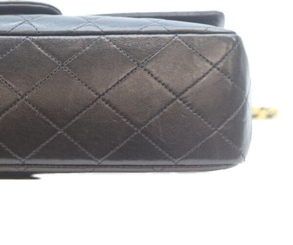 Chanel Black Lamb Gold Double Flap Quilted 25 — view 6
