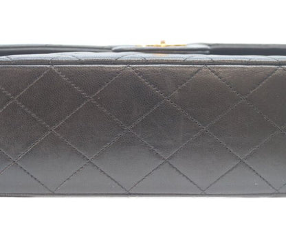 Chanel Black Lamb Gold Double Flap Quilted 25 — view 8
