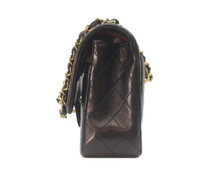 Chanel Black Lamb Gold Double Flap Quilted 25 — view 2