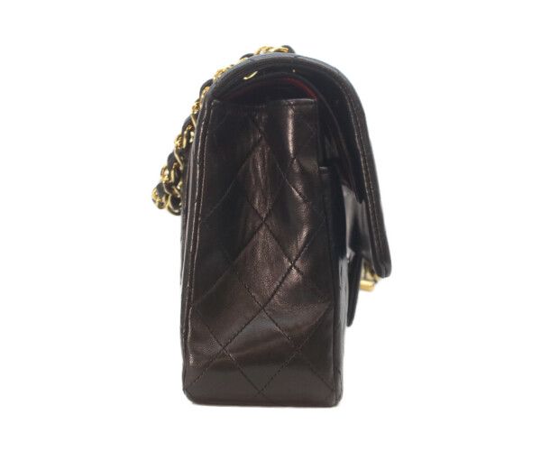 Chanel Black Lamb Gold Double Flap Quilted 25 — view 4