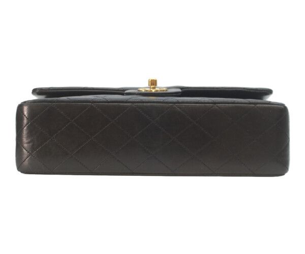 Chanel Black Lamb Gold Double Flap Quilted 25 — view 5