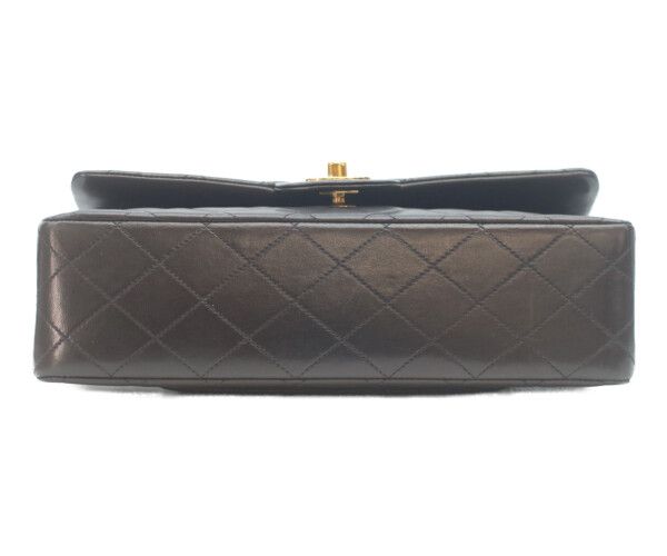 Chanel Black Lamb Gold Double Flap Quilted 25 — view 5