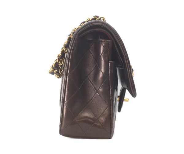Chanel Black Lamb Gold Double Flap Quilted 25 — view 4