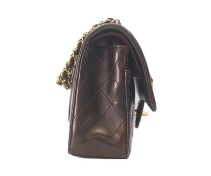 Chanel Black Lamb Gold Double Flap Quilted 25 — view 4