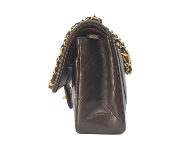 Chanel Black Lamb Gold Double Flap Quilted 25 — view 2