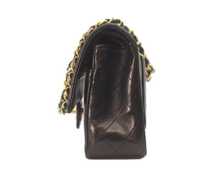 Chanel Black Lamb Gold Double Flap Quilted 25 — view 2