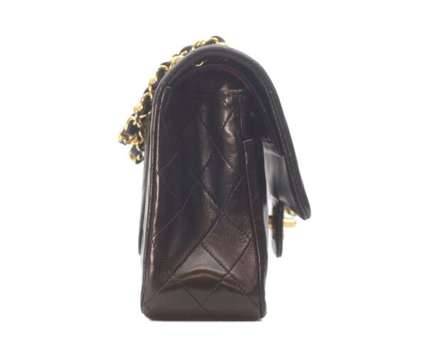 Chanel Black Lamb Gold Double Flap Quilted 25 — view 4