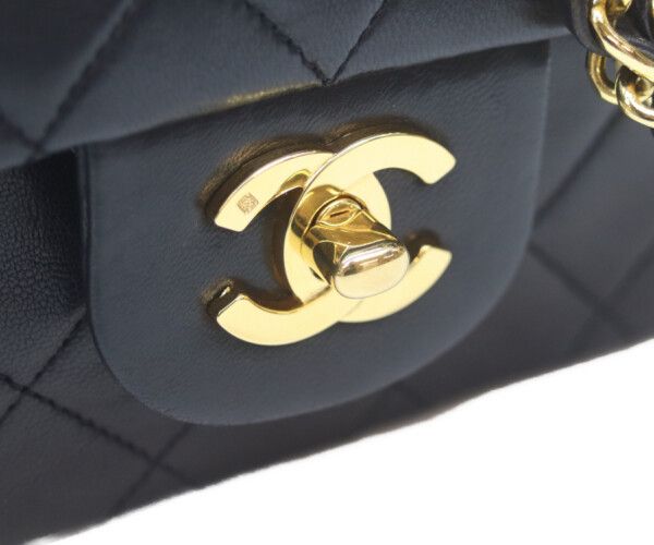 Chanel Black Lamb Gold Double Flap Quilted 25 — view 6