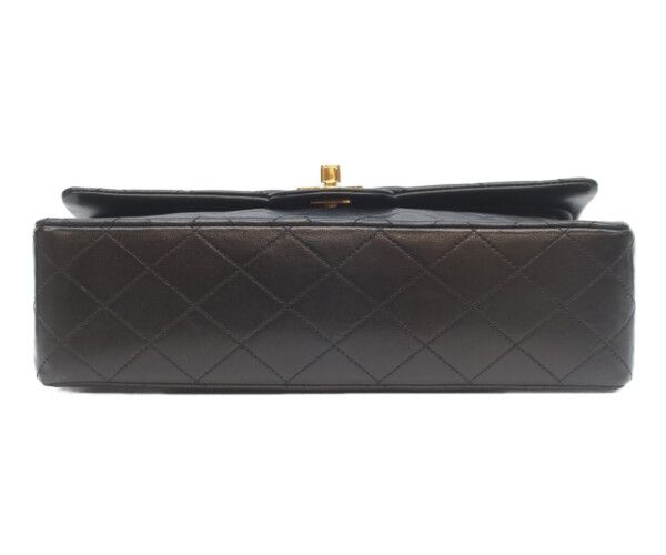 Chanel Black Lamb Gold Double Flap Quilted 25 — view 5