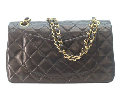 Chanel Black Lamb Gold Quilted 23 Shoulder — view 3