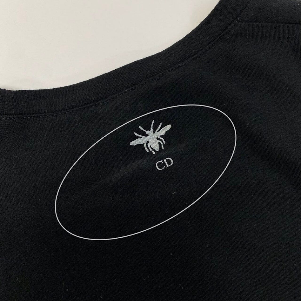 Dior Jadior 8 Black Cotton Linen Short Sleeve T-Shirt — view 9