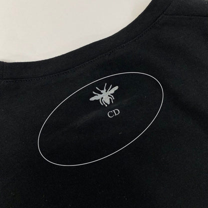 Dior Jadior 8 Black Cotton Linen Short Sleeve T-Shirt — view 9