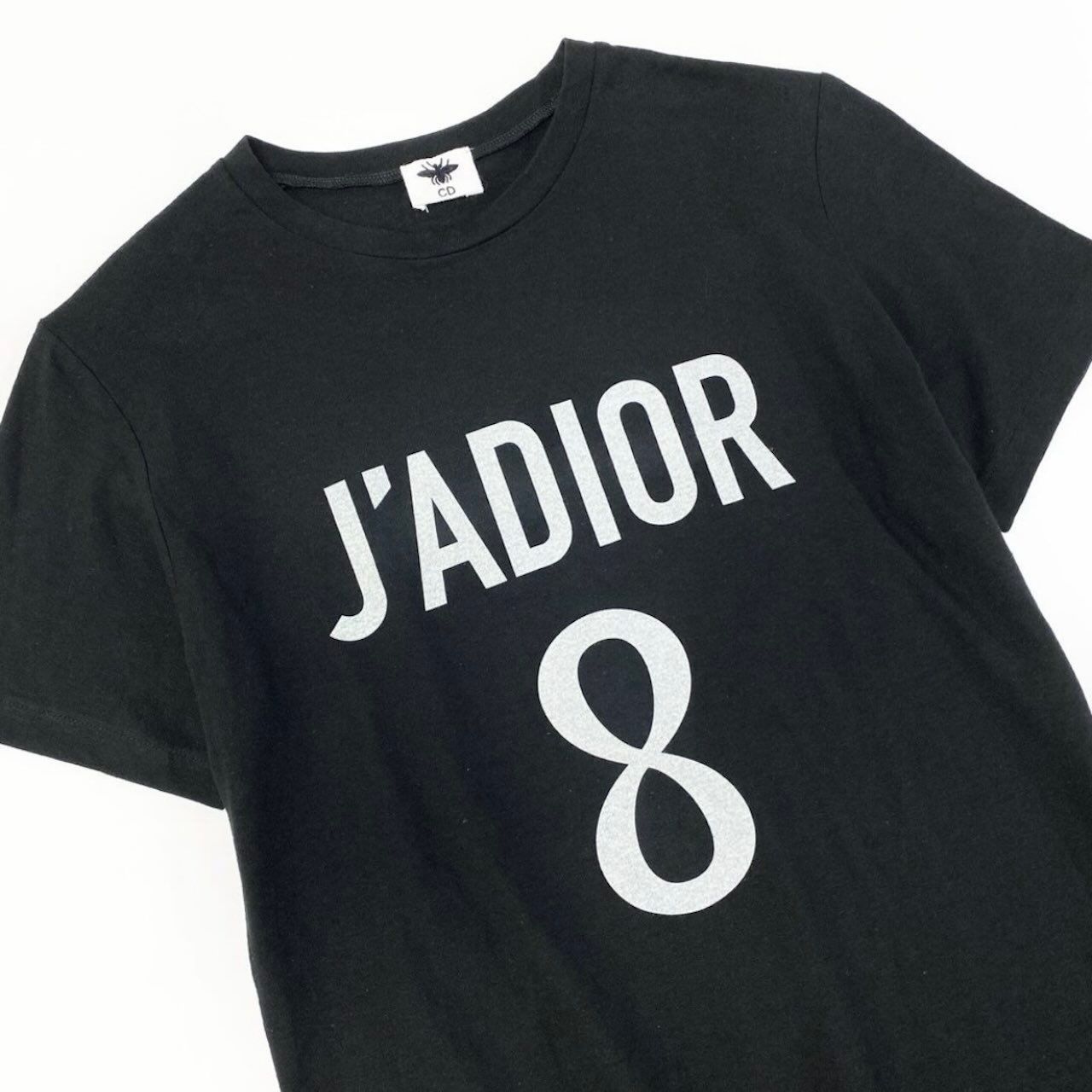 Dior Jadior 8 Black Cotton Linen Short Sleeve T-Shirt — view 4