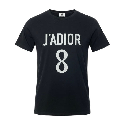 Dior Jadior 8 Black Cotton Linen Short Sleeve T-Shirt