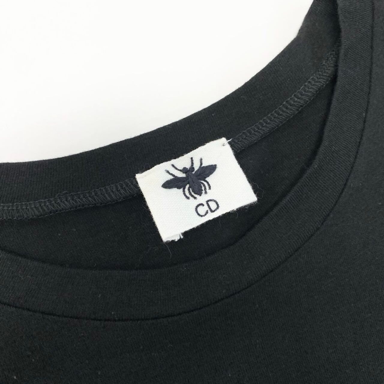 Dior Jadior 8 Black Cotton Linen Short Sleeve T-Shirt — view 7