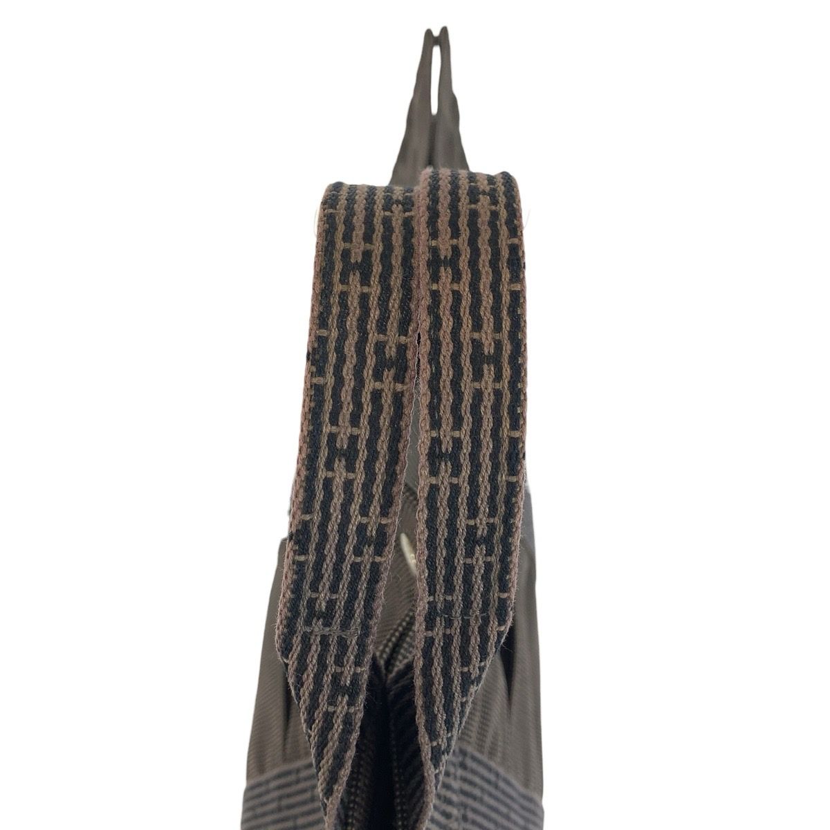 Hermes Her Line Gray Silver Polyamide Polyester Tote — view 8