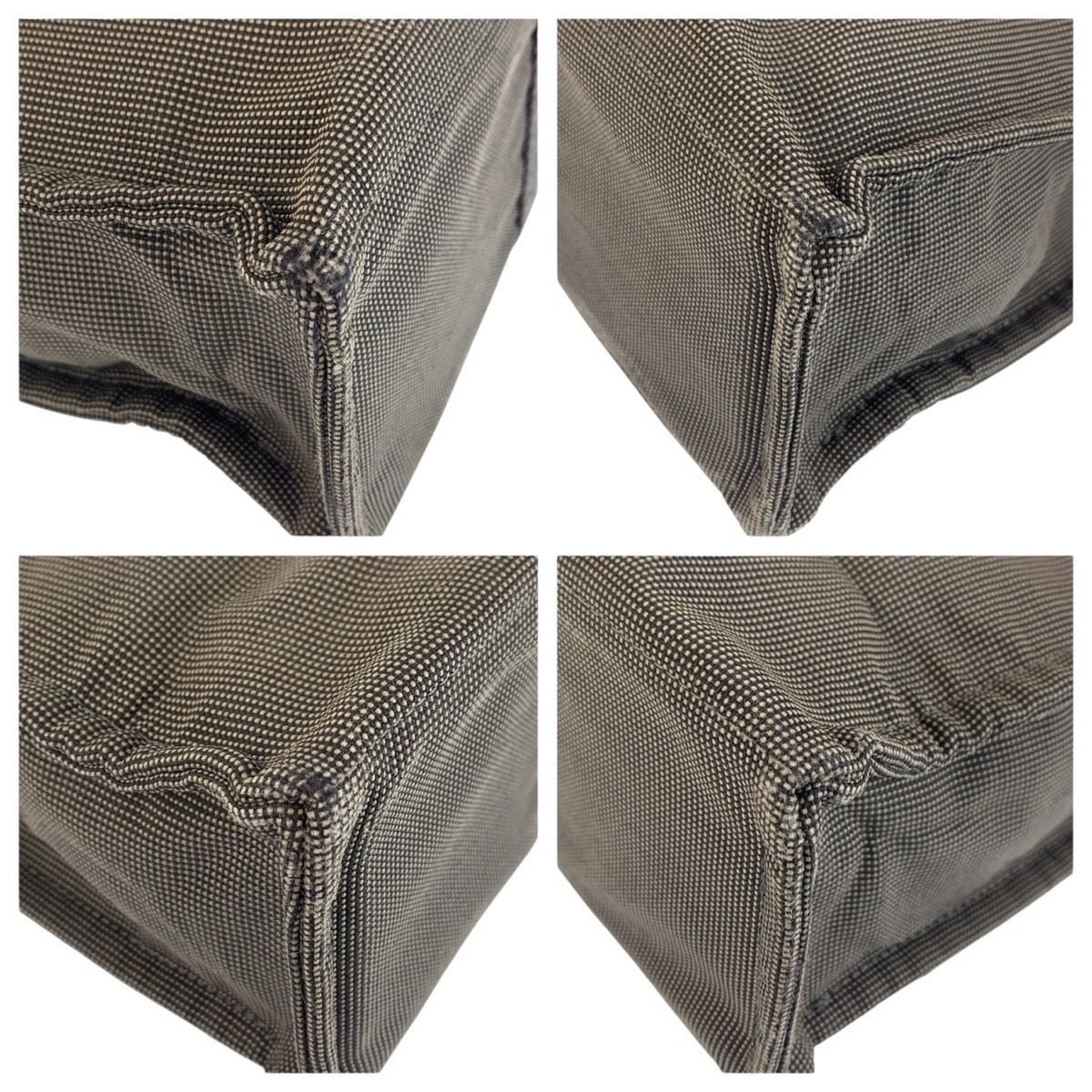 Hermes Her Line Gray Silver Polyamide Polyester Tote — view 4