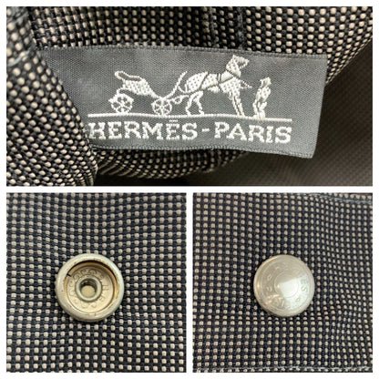 Hermes Her Line Gray Silver Polyamide Polyester Tote — view 3