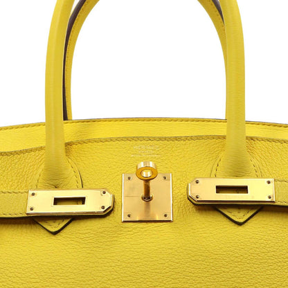 Hermes Birkin 30 Taurillon Novijo Jo Nunapur Hand Bag Gold — view 7