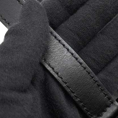 Fendi Handbag Zucchino Shoulder Canvas Leather Bag Black — view 9