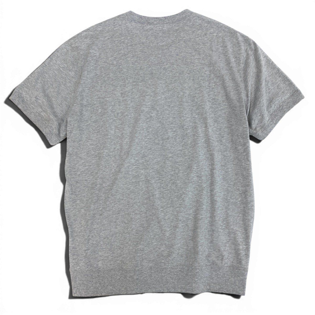 Brunello Cucinelli Gazette Ribbed Short Sleeve T-Shirt XL Gray Cotton — view 3