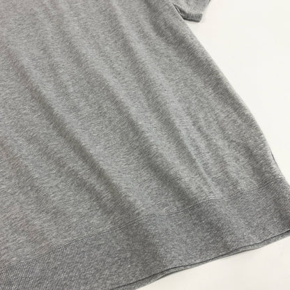 Brunello Cucinelli Gazette Ribbed Short Sleeve T-Shirt XL Gray Cotton — view 5