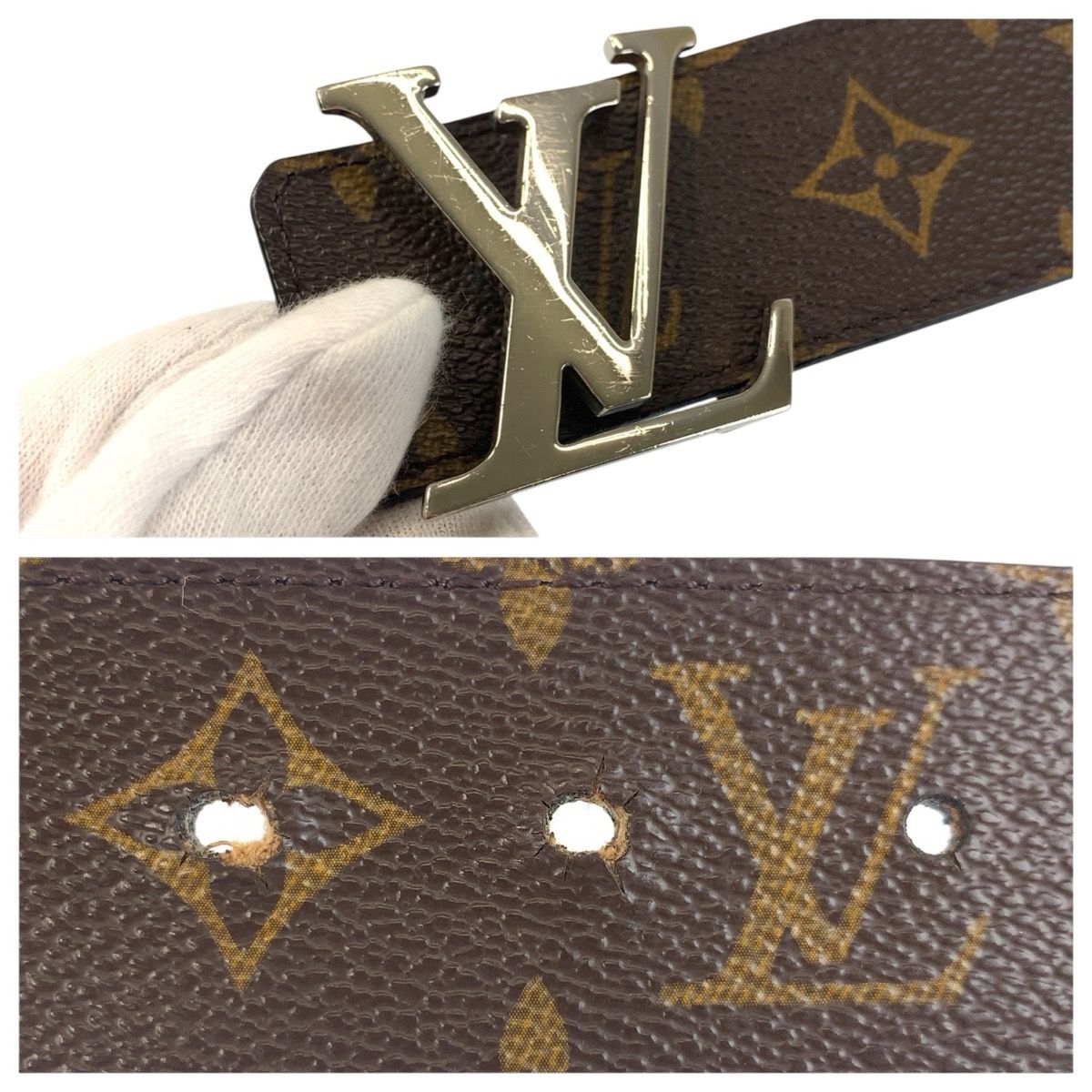 Louis Vuitton Monogram Ceinture LV Initial 85 cm Belt Reversible — view 7