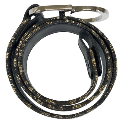 Dior Vintage Trotter 75 cm Navy Silver Canvas Belt — view 6