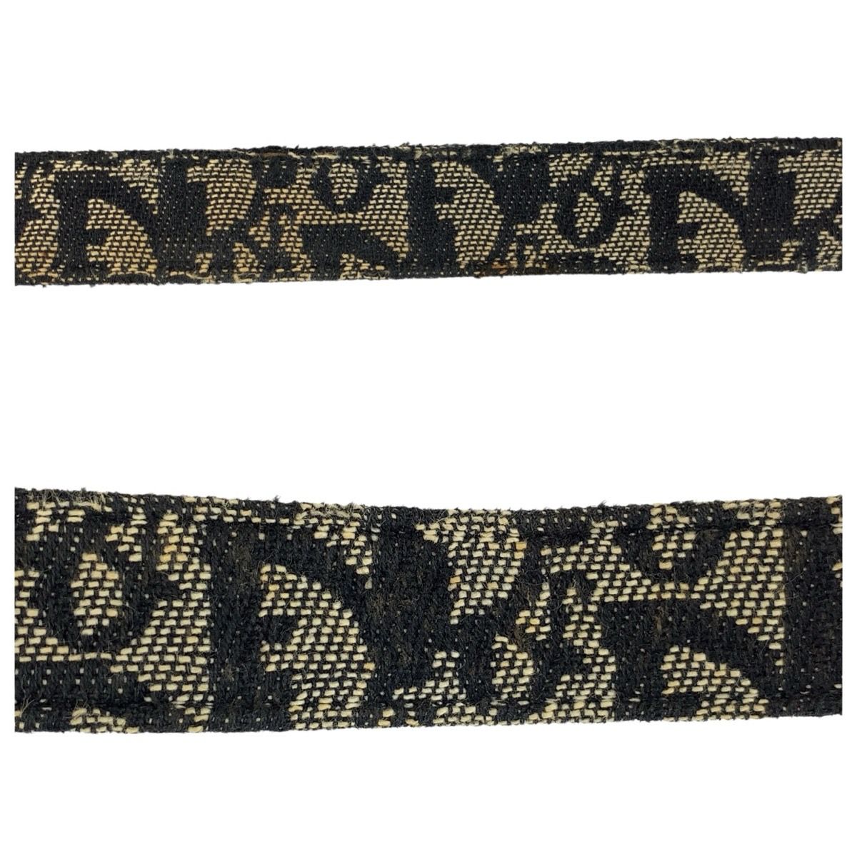 Dior Vintage Trotter 75 cm Navy Silver Canvas Belt — view 8