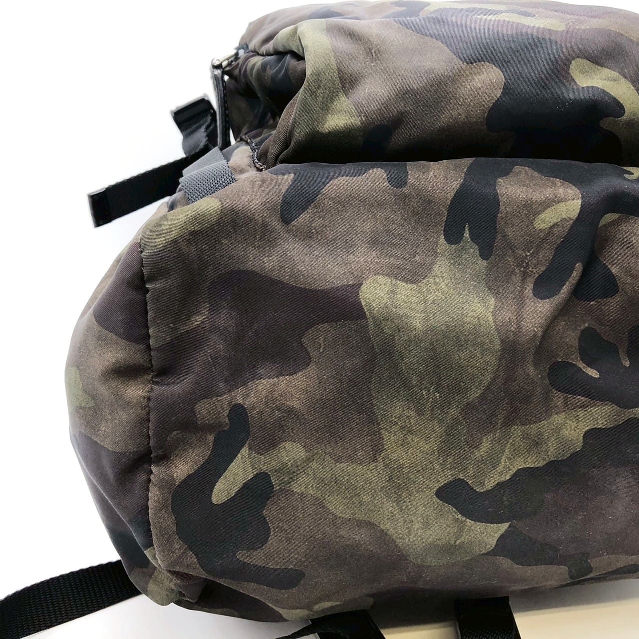 Prada Backpack Camouflage Nylon Khaki Multi — view 4