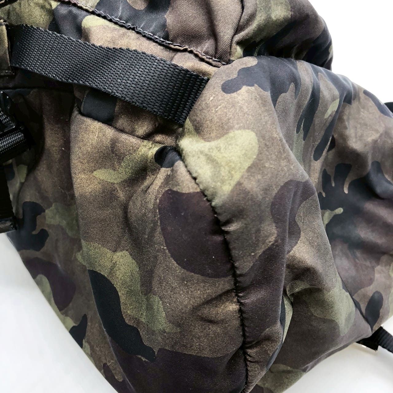 Prada Backpack Camouflage Nylon Khaki Multi — view 6