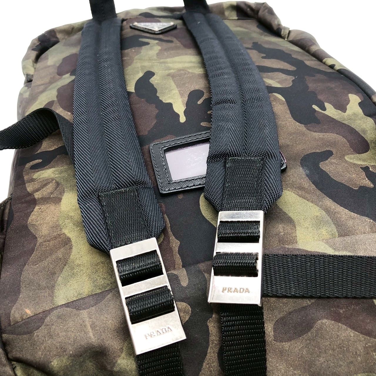 Prada Backpack Camouflage Nylon Khaki Multi — view 8