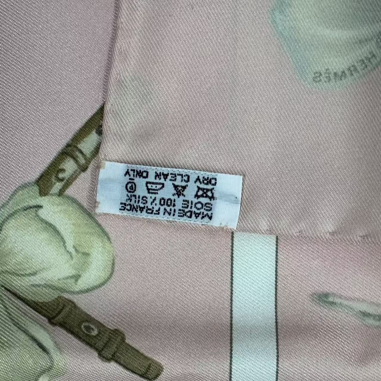 Hermes Carre 90 Scarf Silk la Dance Ballet Dancer Ballerina Pink — view 8