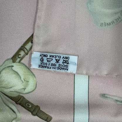 Hermes Carre 90 Scarf Silk la Dance Ballet Dancer Ballerina Pink — view 8