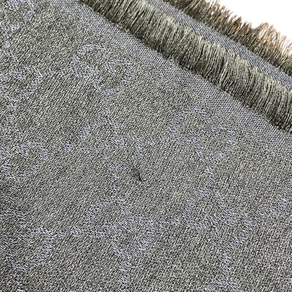 Gucci GG Line Shawl Wool Silk Scarf — view 7