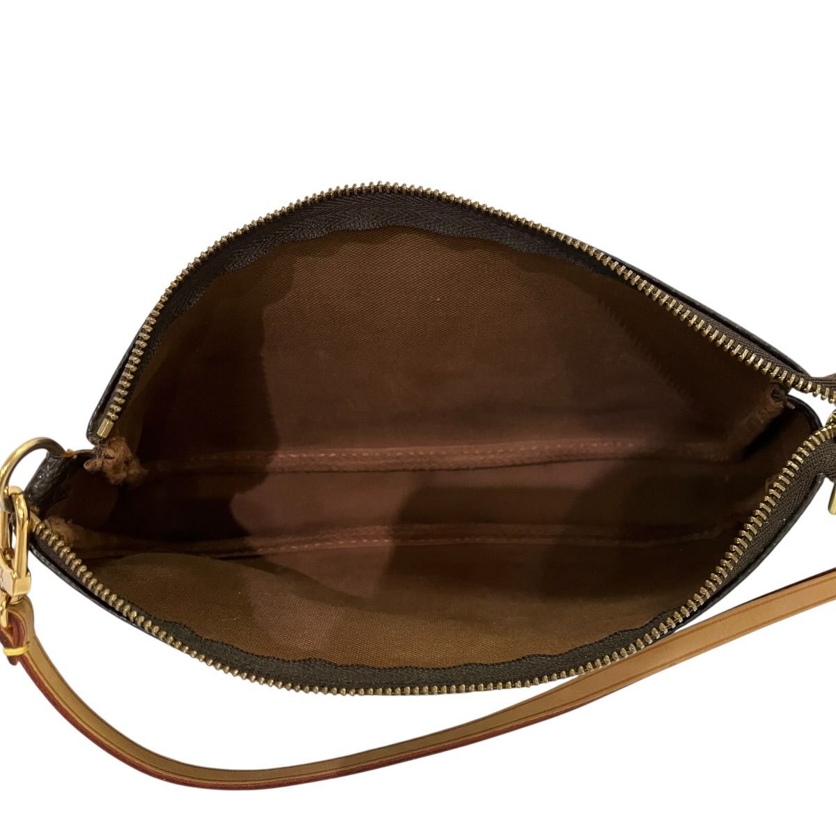 Louis Vuitton Pochette Monogram Handbag Canvas — view 5