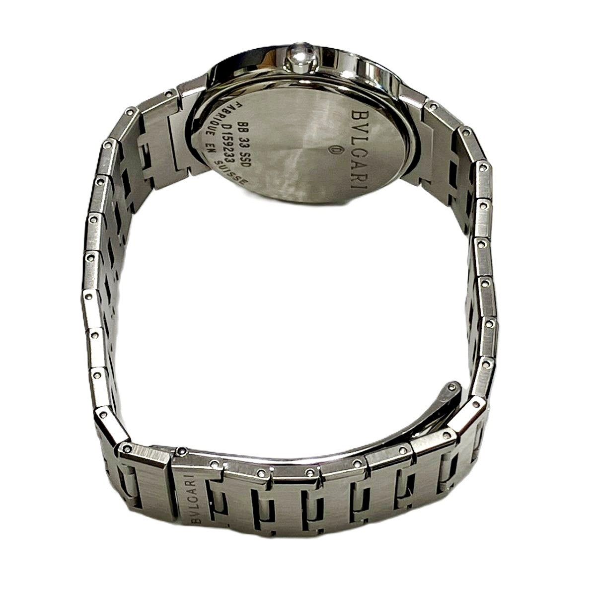Bvlgari Watch SS Quartz Black Dial — view 6