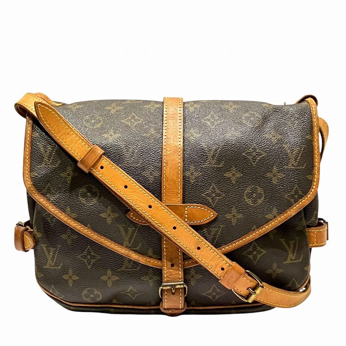 Louis Vuitton Saumur 30 Monogram Shoulder Bag Canvas