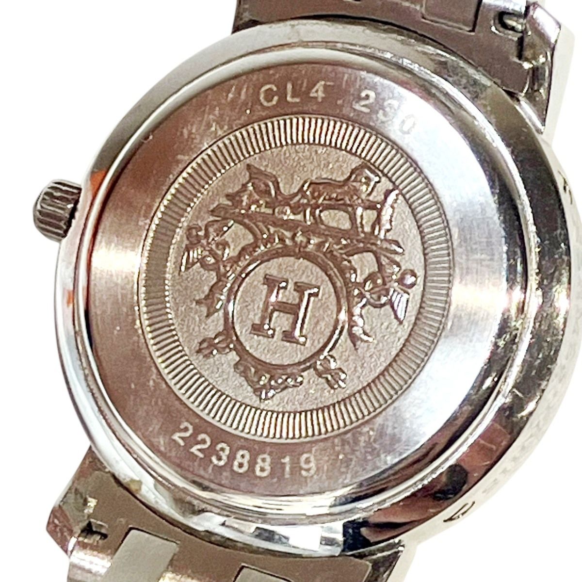 Hermes Cles Watch SS Quartz Pink Shell Dial — view 5