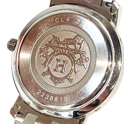 Hermes Cles Watch SS Quartz Pink Shell Dial — view 5