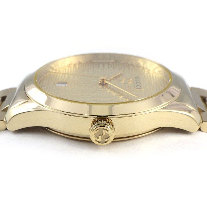 Gucci Watch Timeless 126.4 Gold Dial Date SS — view 2