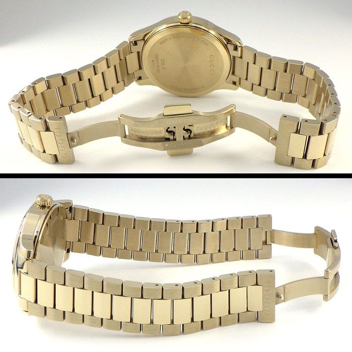 Gucci Watch Timeless 126.4 Gold Dial Date SS — view 3