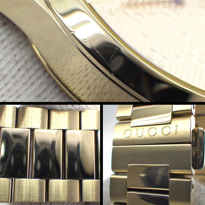 Gucci Watch Timeless 126.4 Gold Dial Date SS — view 7