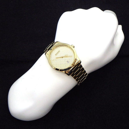 Gucci Watch Timeless 126.4 Gold Dial Date SS — view 8